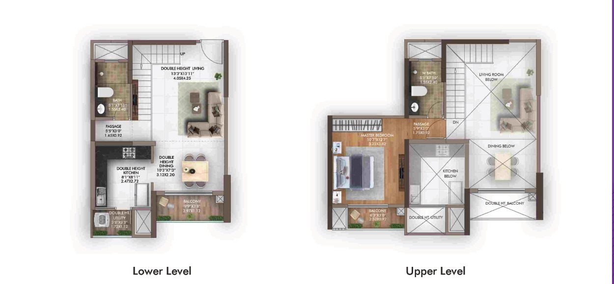 2BHK Royal Floor Plan