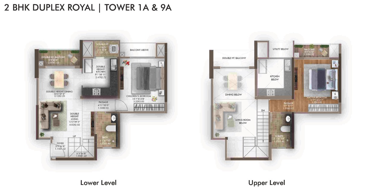 2BHK Floor Plan