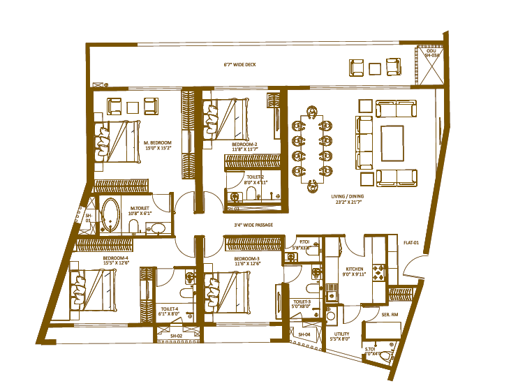 4 BHK 2136